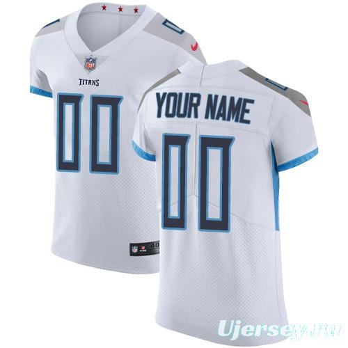 Men's White Customized Elite Team Jersey