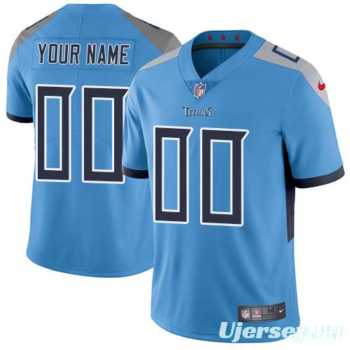 Men's Light Blue Custom Limited Team Jersey