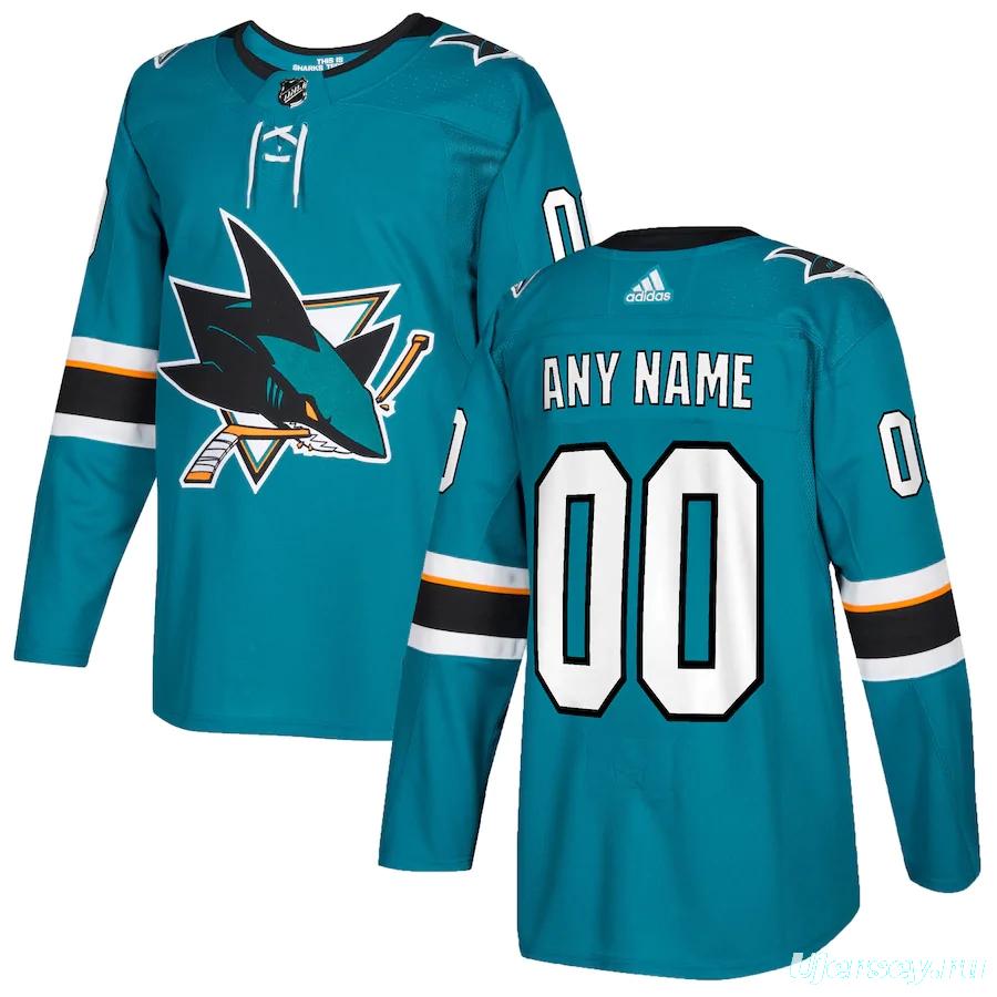 Men's Teal Custom Team Jersey