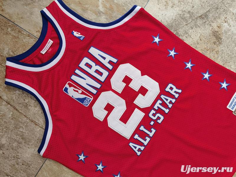 Men's Michael Jordan Red Retro Classic Team Jersey