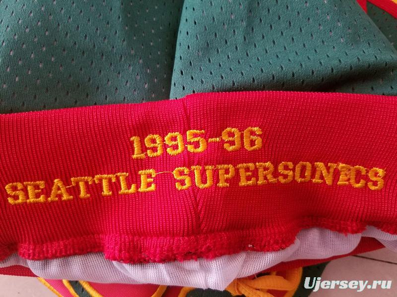 Seattle 1995-96 Throwback Classics Basketball Team Shorts