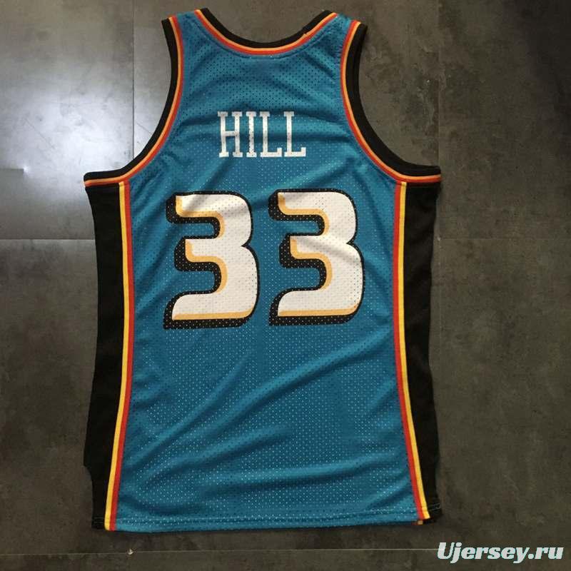 Men's Grant Hill Blue Retro Classic Team Jersey