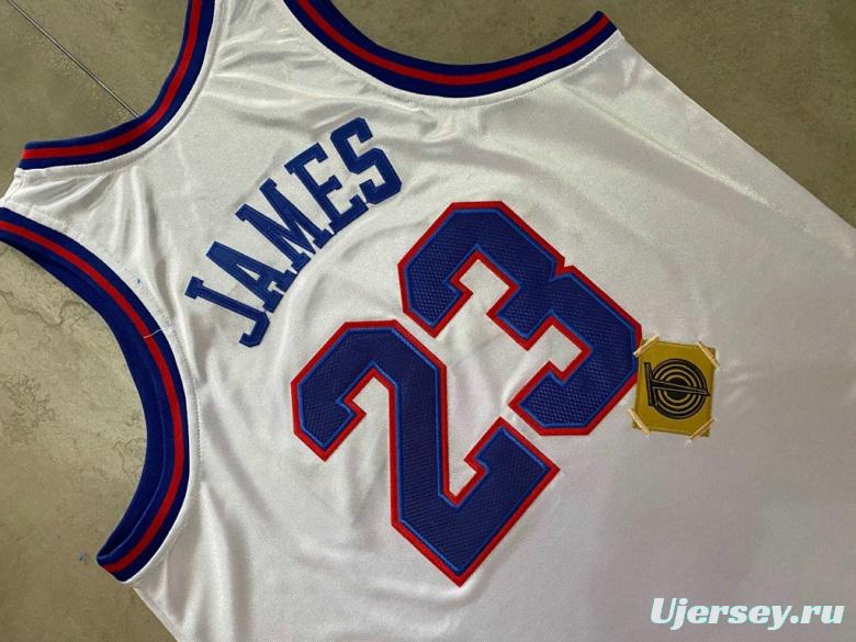 Men's LeBron James White Retro Classic Team Jersey