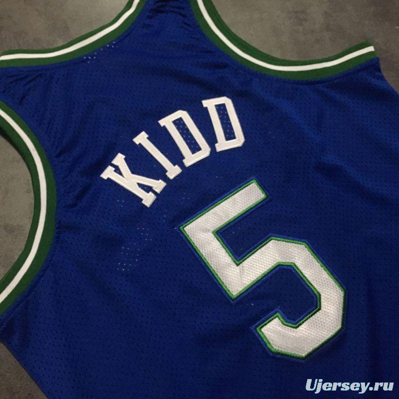 Men's Jason Kidd Blue Retro Classic Team Jersey