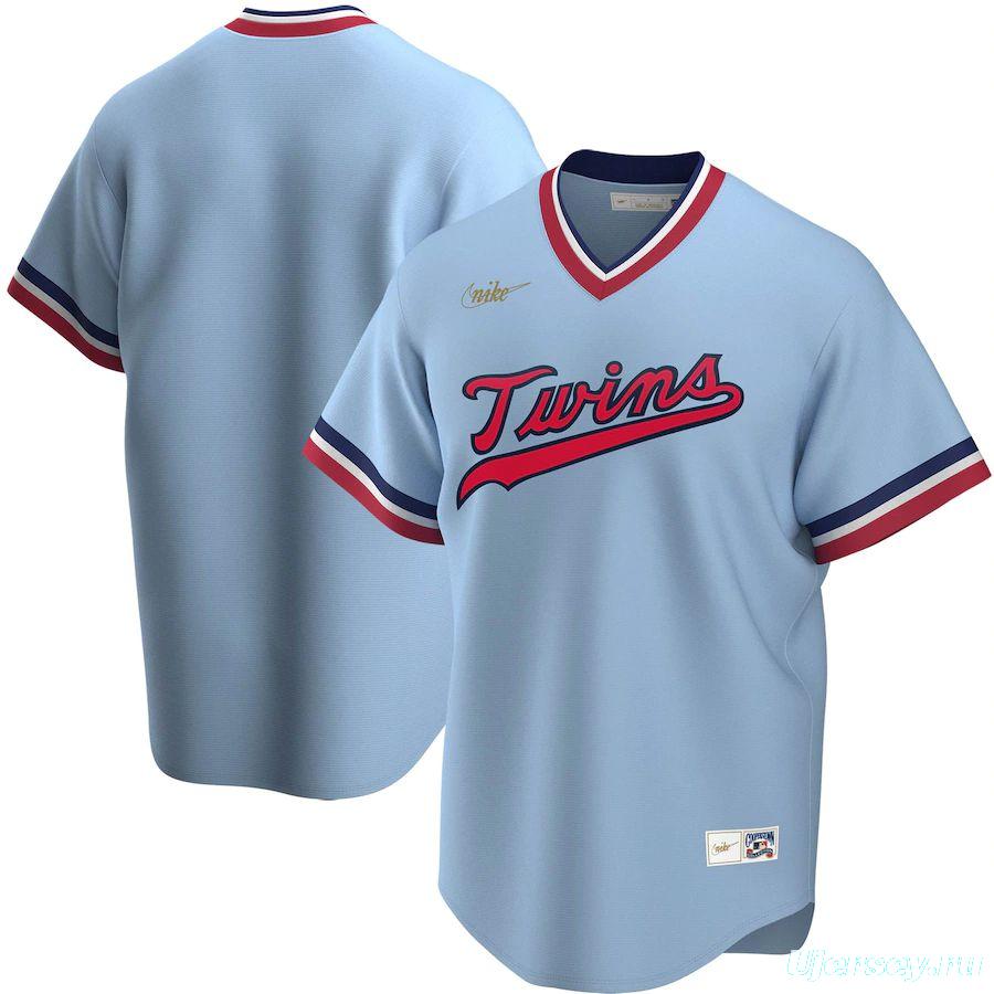 Men's Light Blue Road Cooperstown Collection Team Jersey