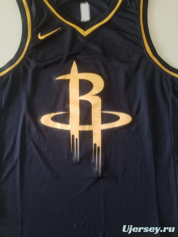 Russell Westbrook 0 Black Golden Edition Jersey