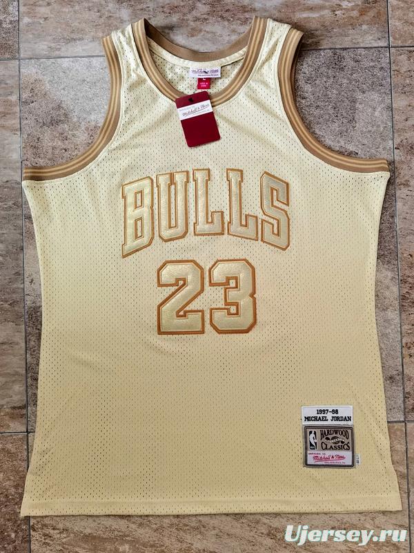 Men's Michael Jordan Golden Retro Classic Team Jersey