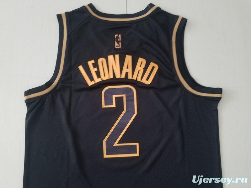 Kawhi Leonard 2 Black Golden Edition Jersey