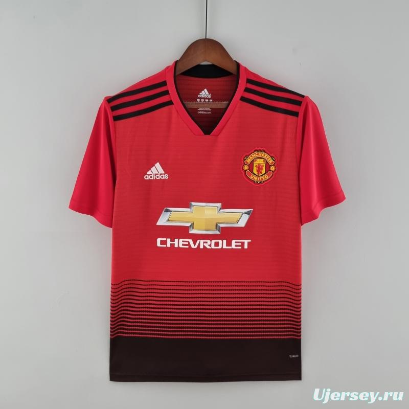 Retro 18/19 Manchester United Home Soccer Jersey