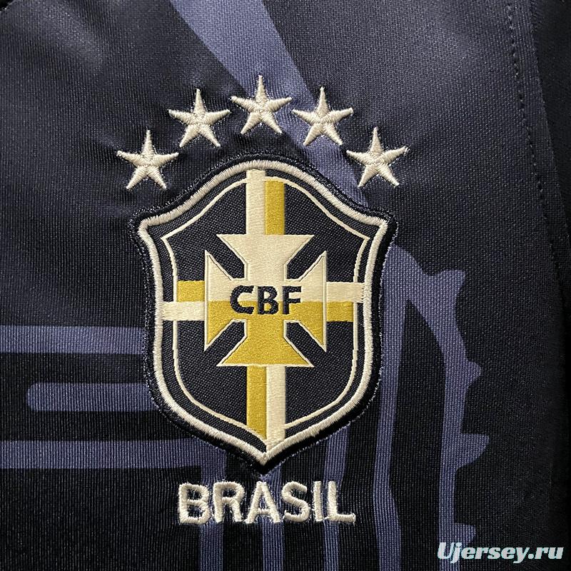 2022 Brazil Away Woman  Soccer Jersey