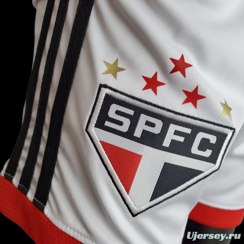 22/23 Kids São Paulo Home Size 16-28 Soccer Jersey