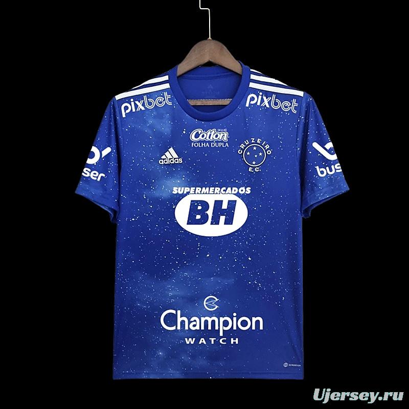 22/23 All Sponsors Cruzeiro Soccer Jersey