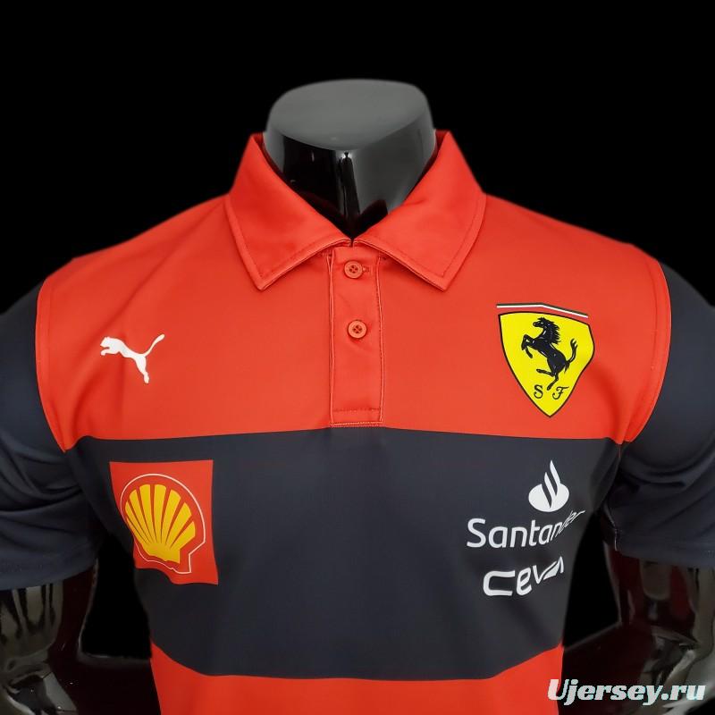 New F1 Formula One; Ferrari Racing Suit Polo Red 