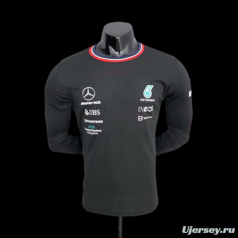 F1 Formula One 2022 Mercedes Long Sleeve Black 