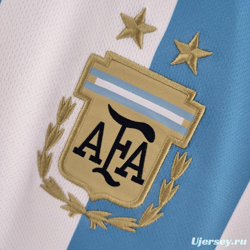 2022 Argentina Home Soccer Jersey
