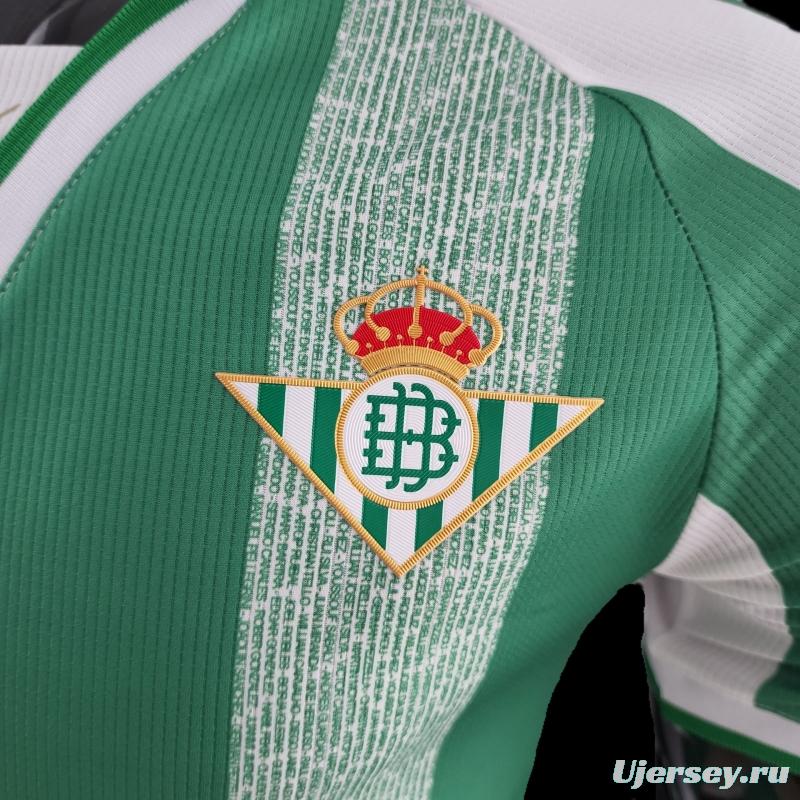 Player Version 22/23 Real Betis King's Cup Version Home Soccer Jersey