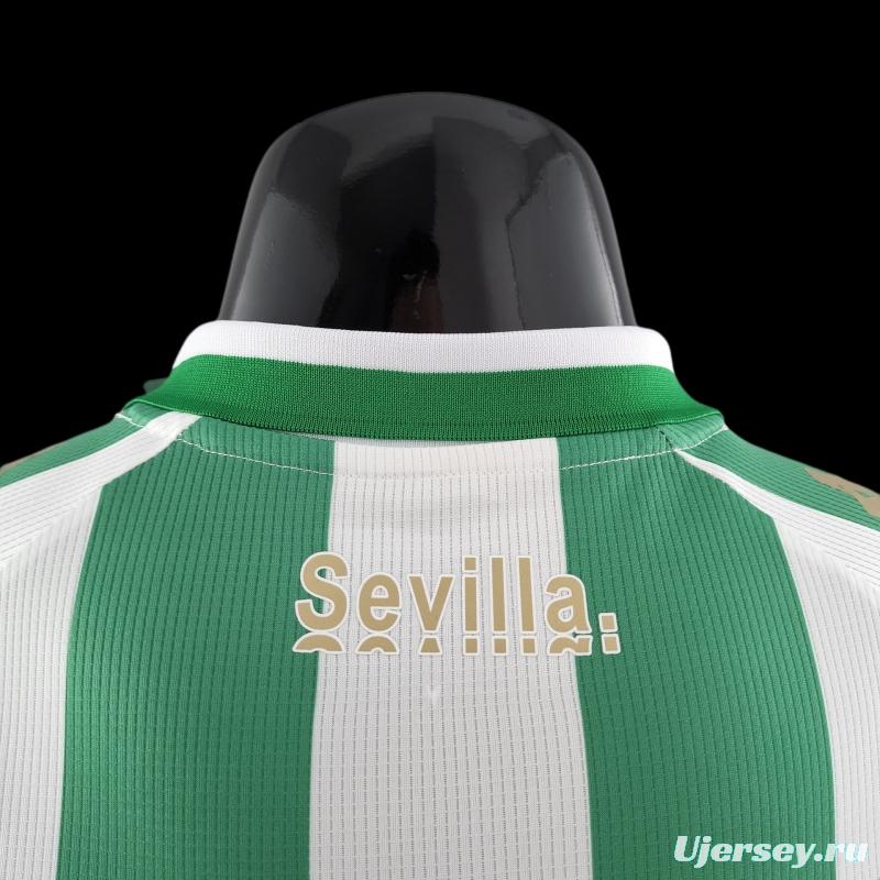 Player Version 22/23 Real Betis King's Cup Version Home Soccer Jersey