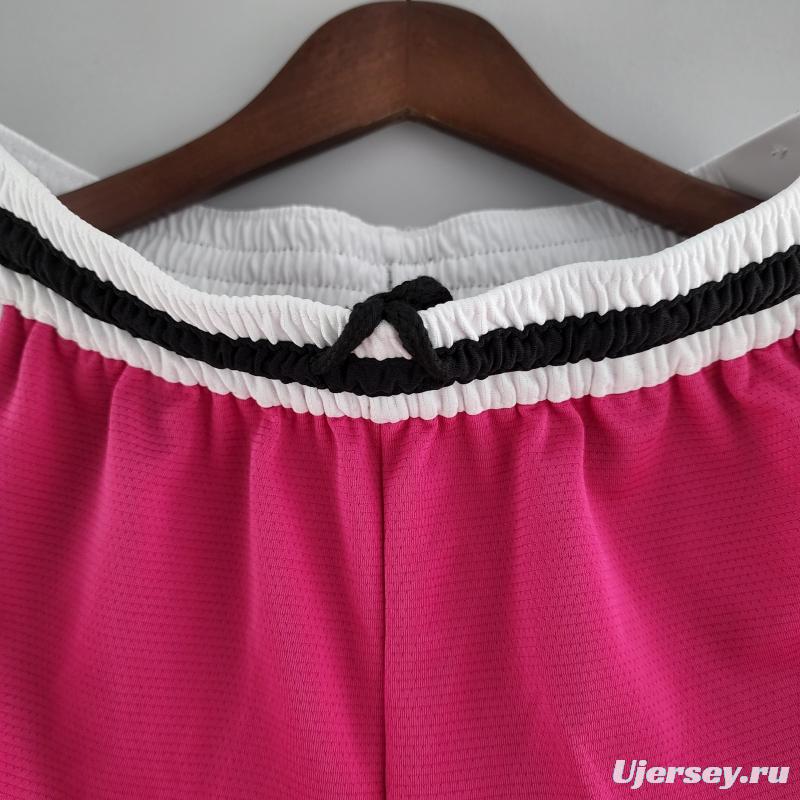 2022 Miami HeatNBA US Training Shorts Pink Black