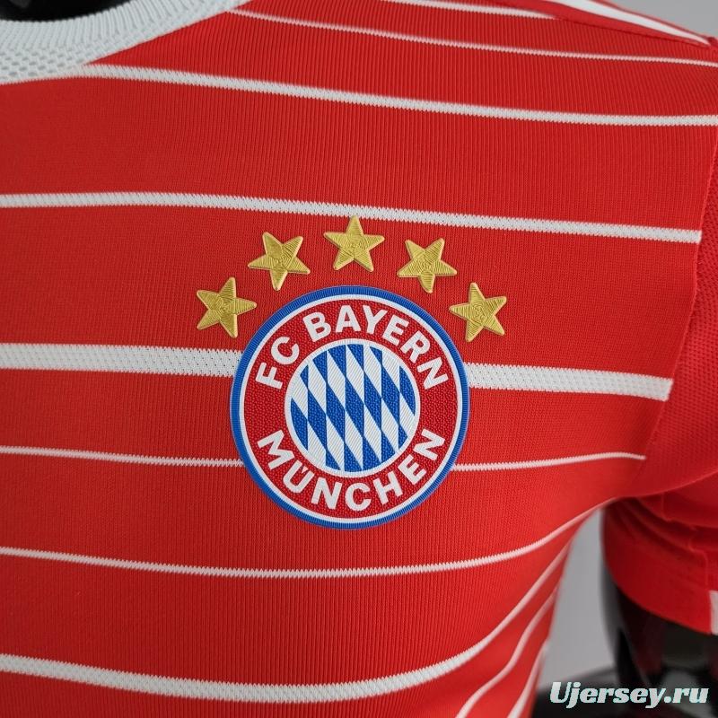 Player Version 22/23 Bayern Munich Home Soccer Jersey