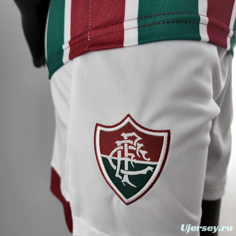 22/23 Kids Kit Fluminense Home Size16-28 Soccer Jersey