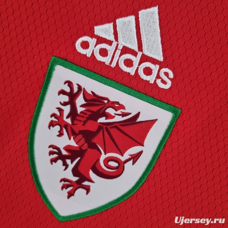 2022 Women Wales Red Soccer Jersey