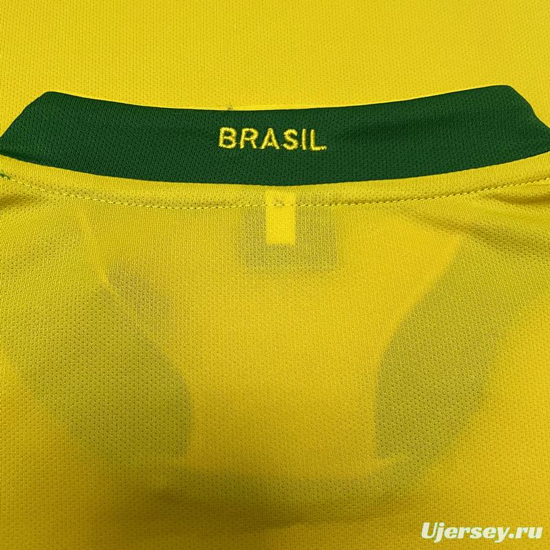 Retro 2006 Brazil Home Soccer Jersey