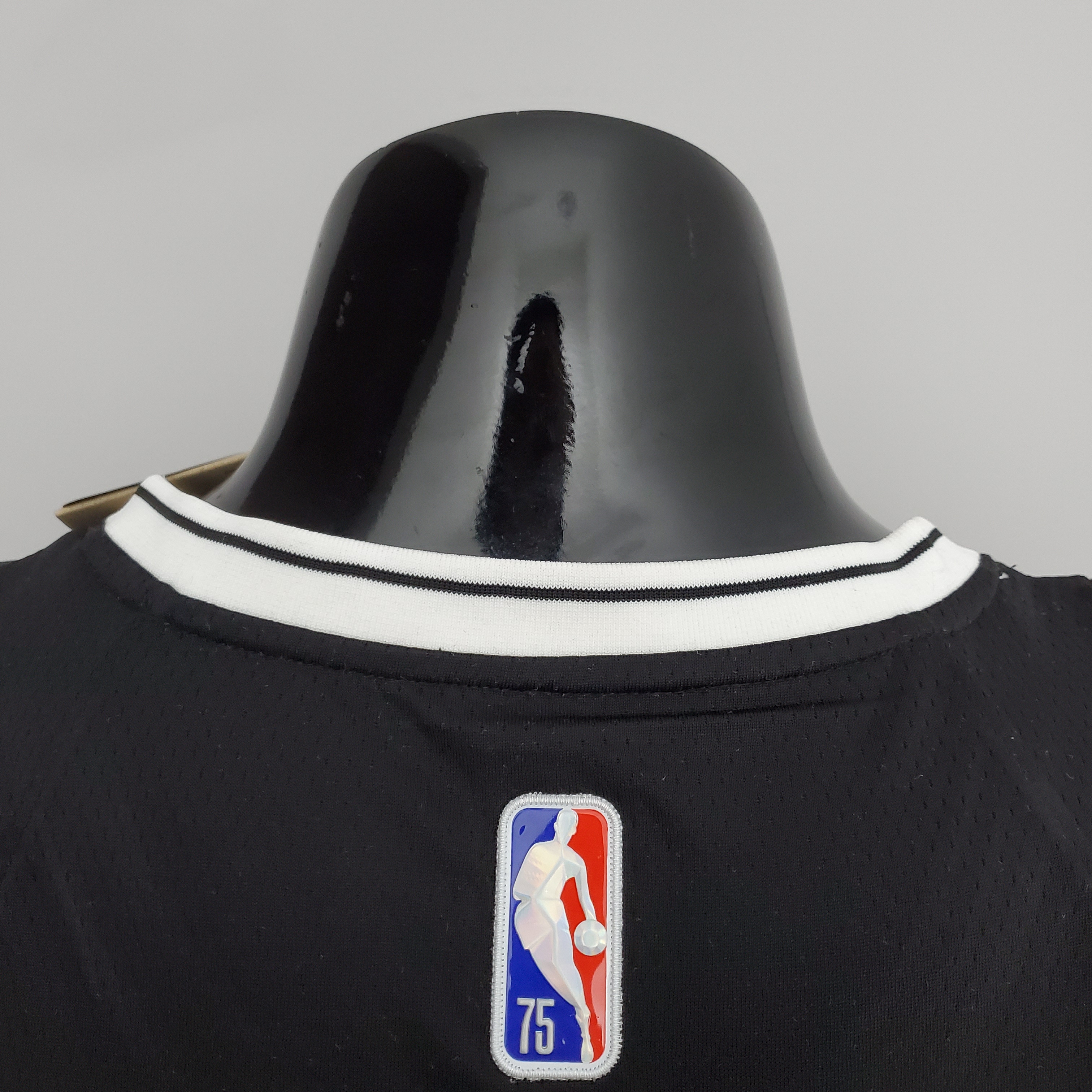 NBA 75th Anniversary Curry #30 Nets Black Jersey