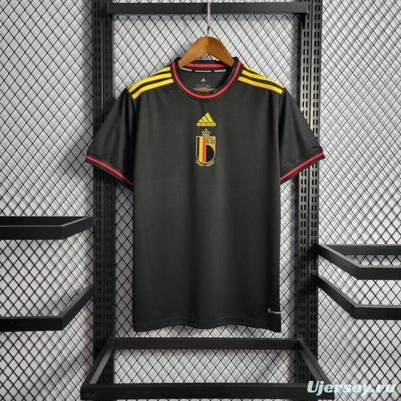 2022 Belgium Away Soccer Jersey