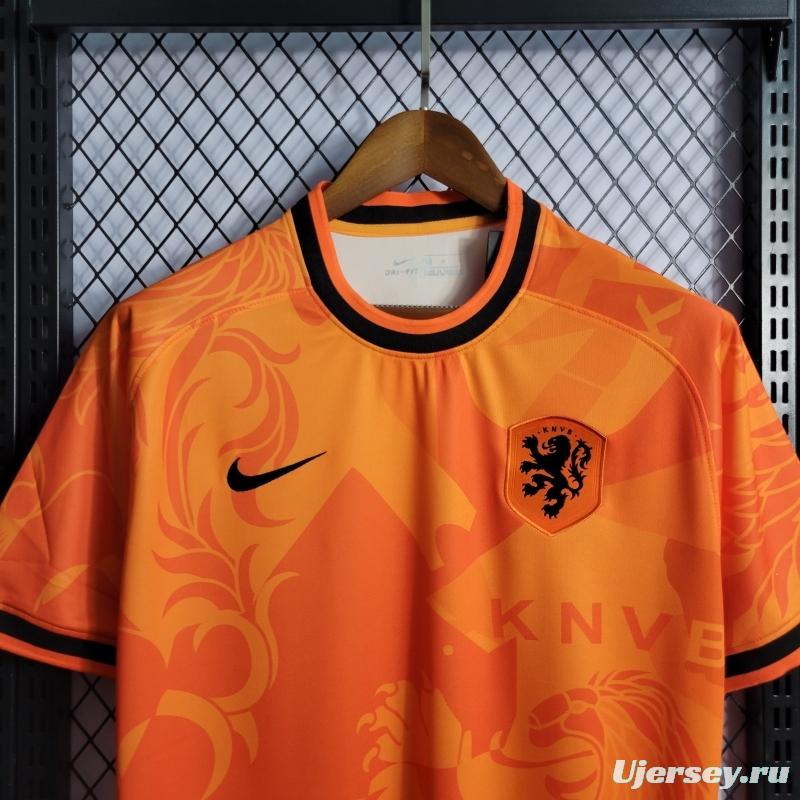 2022 Netherlands Training Orange Jersey