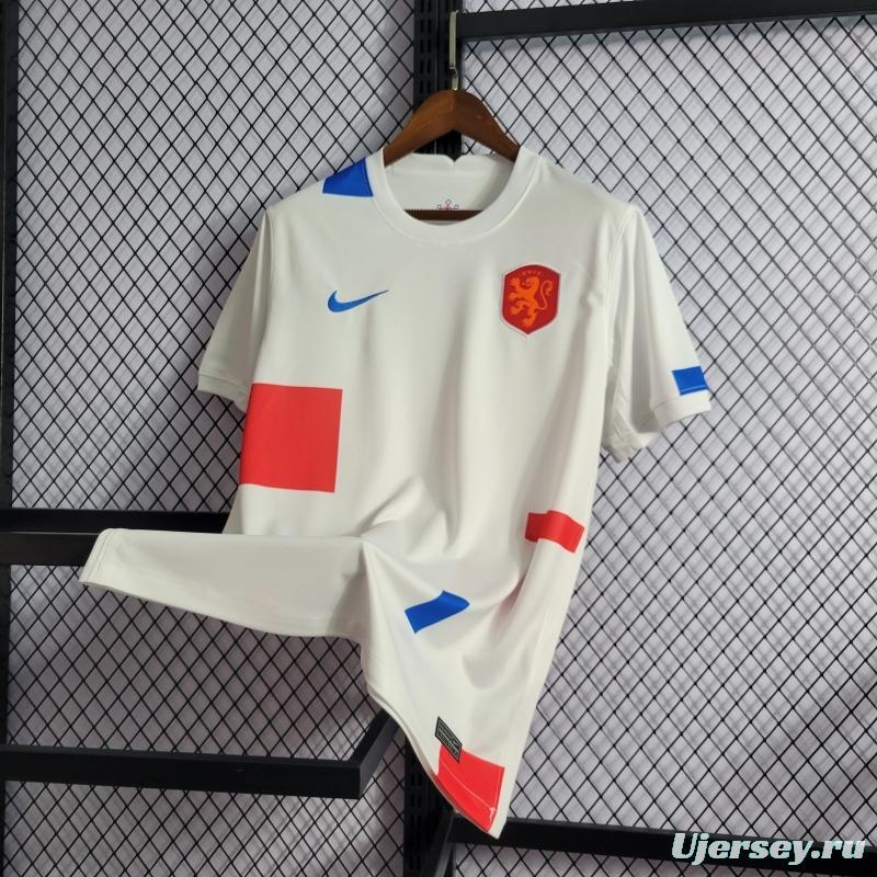 2022 Netherlands Away Soccer Jersey