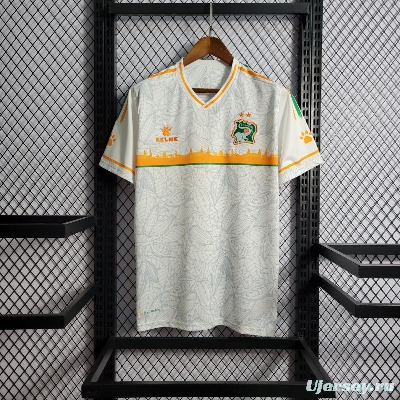 22/23 Ivory Coast White Training Jersey