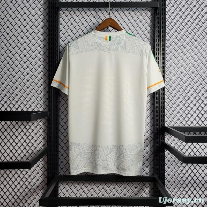 22/23 Ivory Coast White Training Jersey