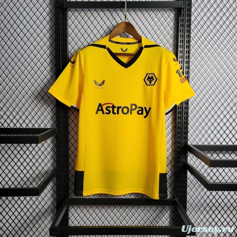 22/23 Wolverhampton Wanderers Home Soccer Jersey