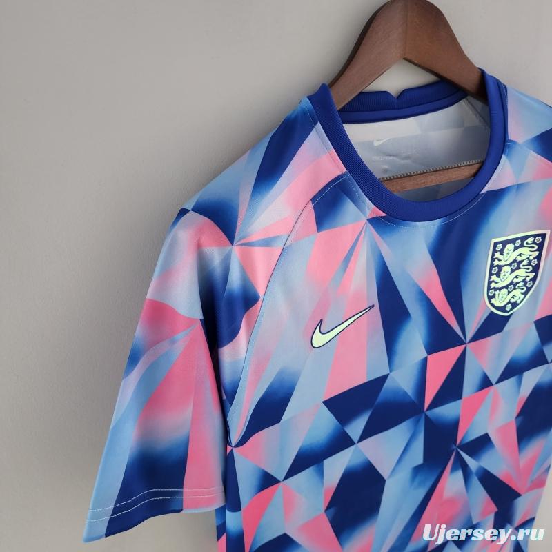 2022 England Training Jersey Wear Geometric Pattern