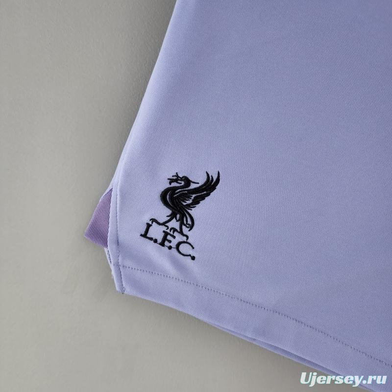 22/23 Liverpool Goalkeeper Shorts Purple