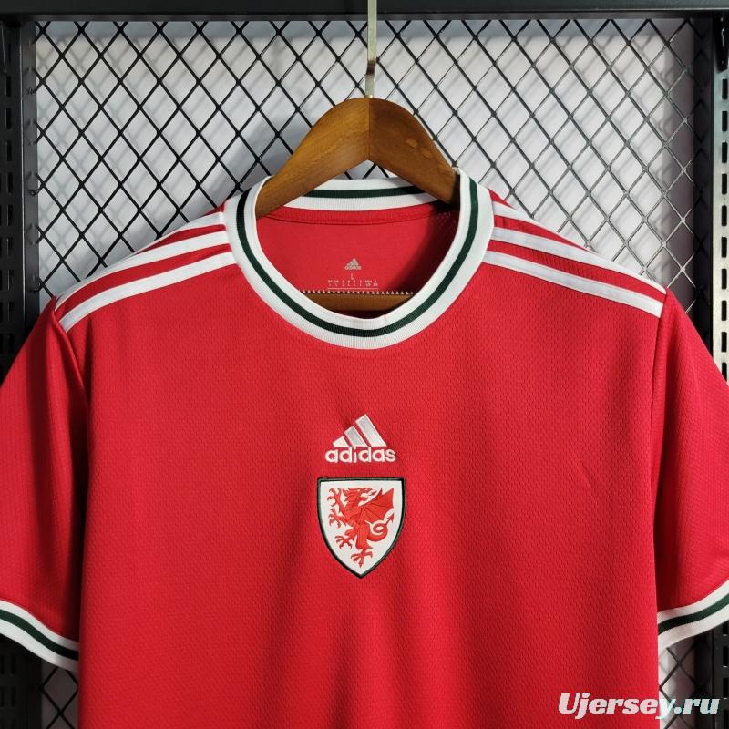 2022 Wales Home Soccer Jersey