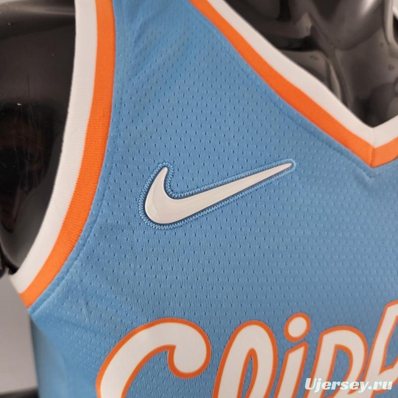 2022 WALL#11 Los Angeles Clippers City Edition NBA Jersey Blue