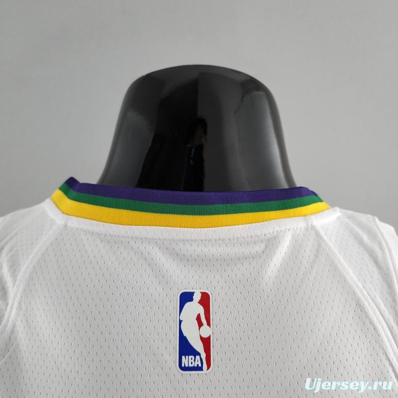 2018 New Orleans Pelicans WLLIAMSIN#1 Urban Edition White NBA Jersey
