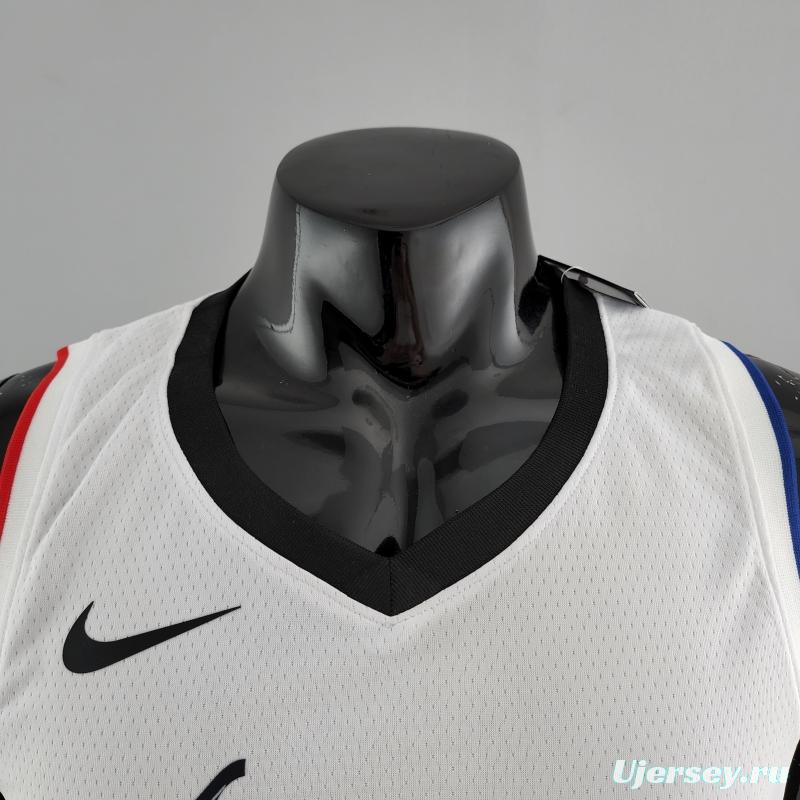 WALL#11 Los Angeles Clippers White NBA Jersey