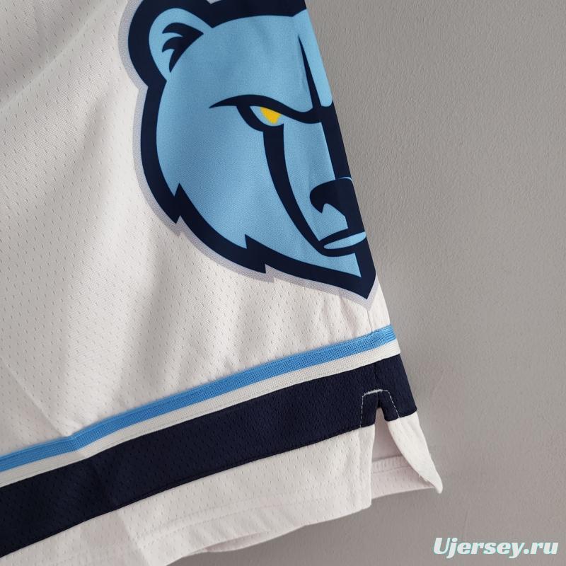 Memphis Grizzlies NBA Shorts White