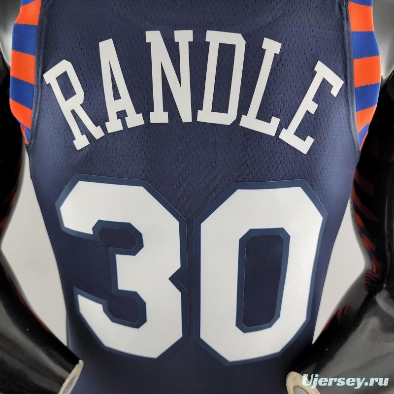 New York Knicks RANDLE #30 Striped NBA Jersey