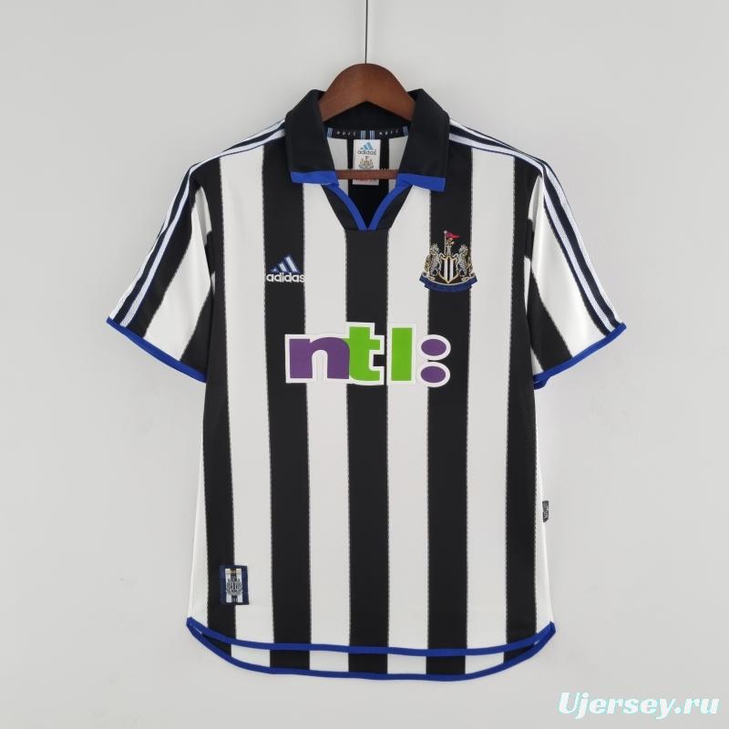 Retro 00/01 Newcastle United Home Soccer Jersey