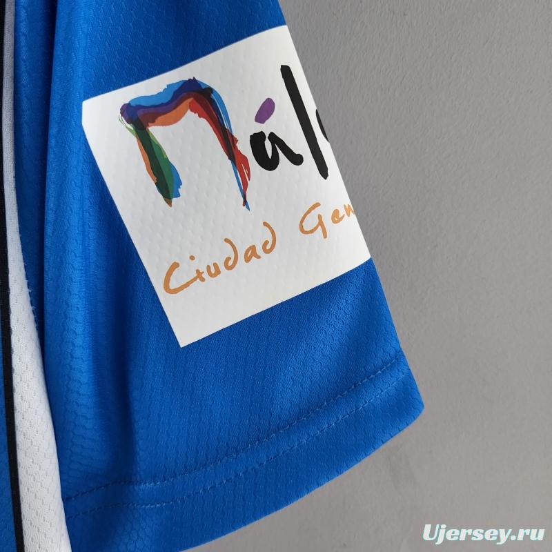 22/23 Malaga Home Soccer Jersey