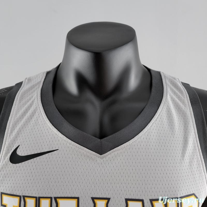 2018 JAMES #23 Cleveland Cavaliers Grey NBA Jersey