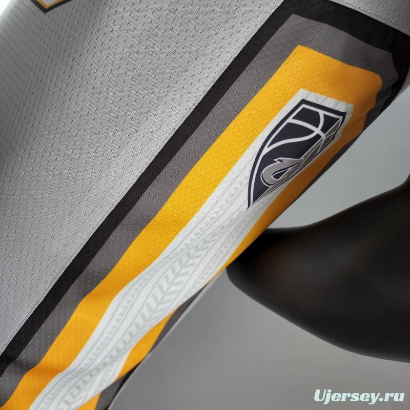 2018 JAMES #23 Cleveland Cavaliers Grey NBA Jersey