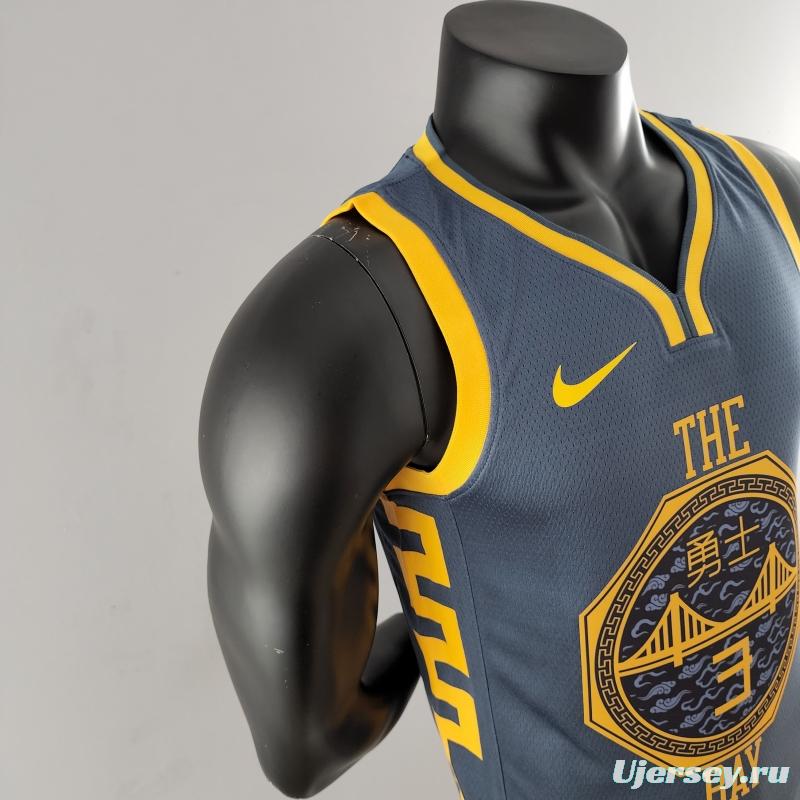 2018 POOLE#3 Golden State Warriors Grey NBA Jersey