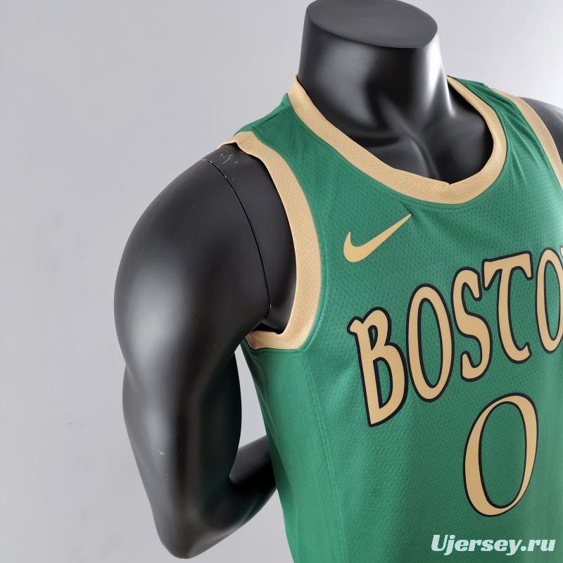 2020 Tatum #0 Boston Celtics City Edition Green NBA Jersey