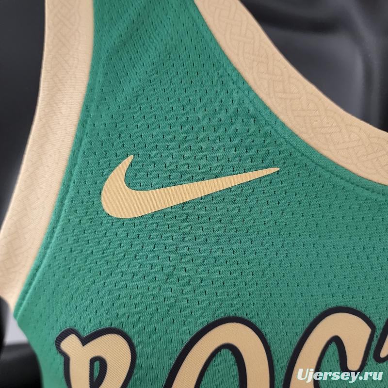 2020 BROWN#7 Boston Celtics City Edition Green NBA Jersey