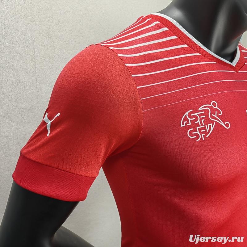 Player Version 2022 Switzerland Home Soccer Jersey