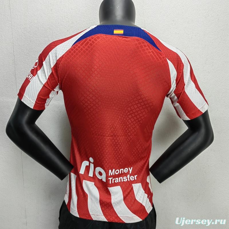 Player Version 22/23 Atletico Madrid Home Soccer Jersey